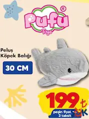 PAFU PELUŞ KÖPEK BALIĞI 30 CM indirimli fiyat PAFU PELUŞ KÖPEK BALIĞI 30 CM fiyat ve kampanya bilgisi